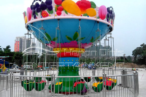 watermelon fair swing carousel ride in Dinis factory